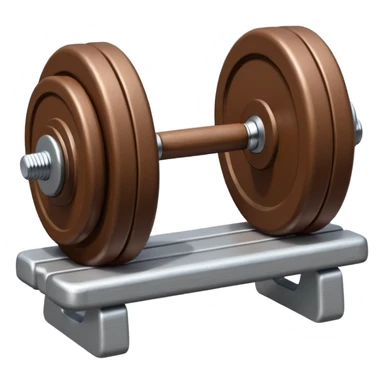 Dumbbell pressure level on a bebch sticker