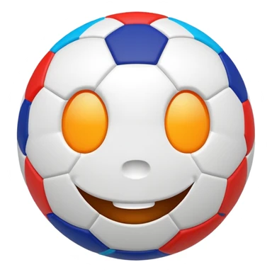 BALON DE FUTBOL CON CARAS sticker