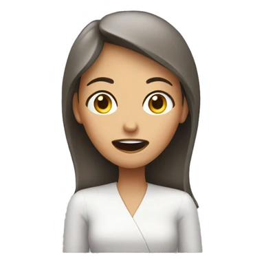 Hungry woman sticker