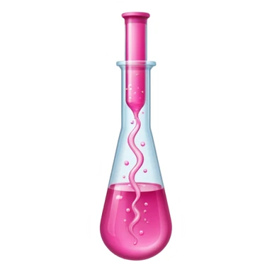 pink liquid in test tube sticker