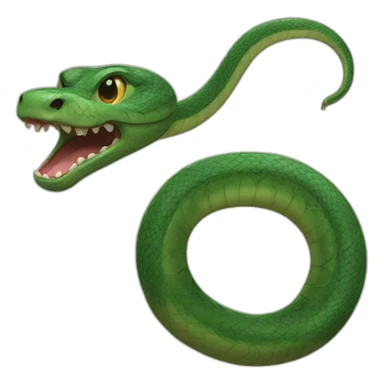 Serpent a dent sticker