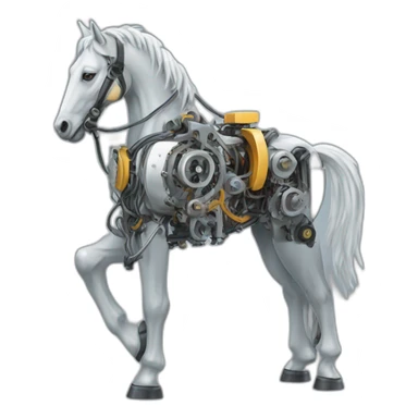 Mechanical Engineering horse sticker
