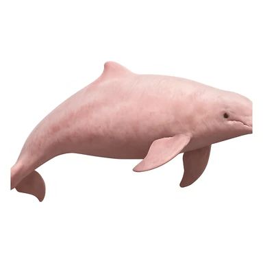 pink dolphin sticker