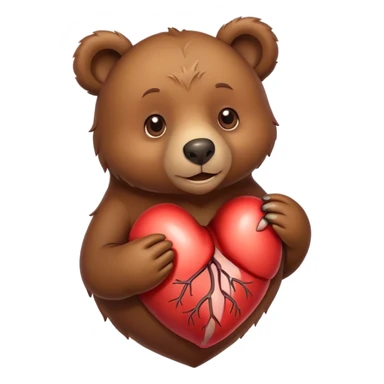 Bear ￼ Heart ￼￼ sticker