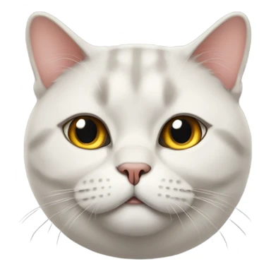 fat back british cat sticker