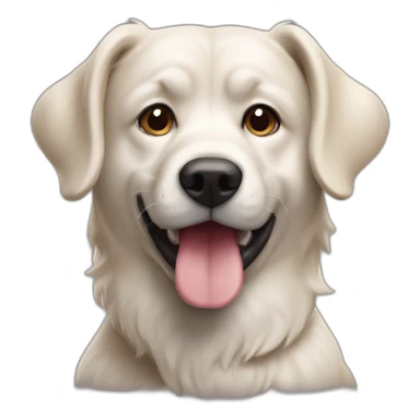 Un chien qui fait caca sticker