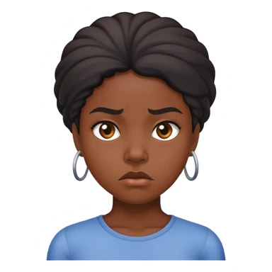 annoyed black girl sticker