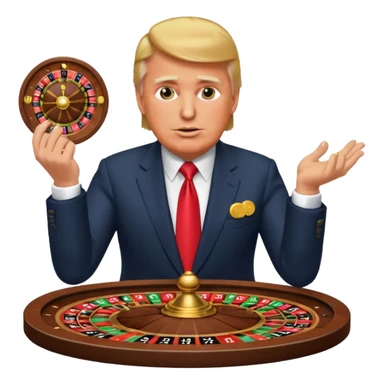 trump , playing roulette big wins sticker