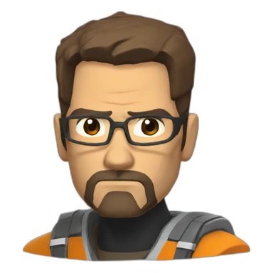 sad gordon freeman sticker