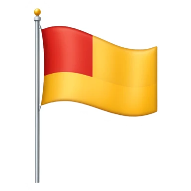 Top and bottom red...in middle yellow....flag sticker