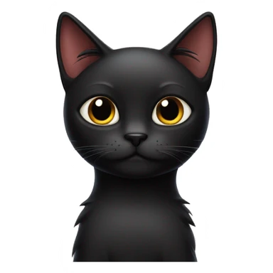 spoiled black cat sticker