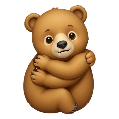 Bear hug sticker