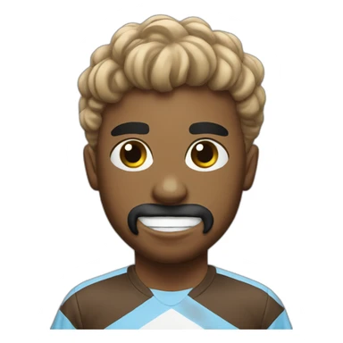 poop face with lazio shirt sticker