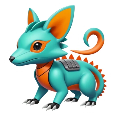  exotic tropical cyber-Sleuth-Loyd-Garmaddon-Litten-Linoone-Noibat-Fakémon-Pokémon-Vernid-creature sticker