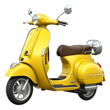 Vespa jaune citron sticker