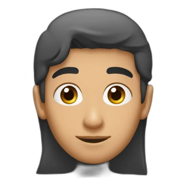 garçon arabe avec cheveux long et bouc sticker