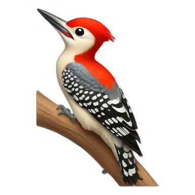 Red bellied woodpecker sticker