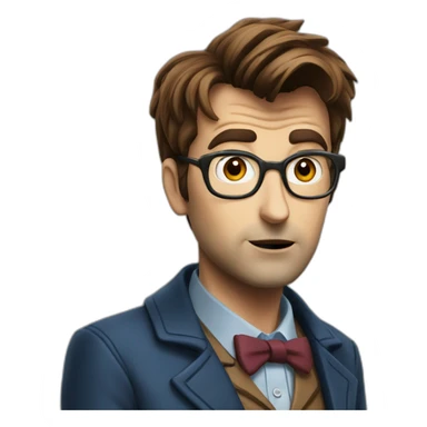 tenth doctor surprised sticker