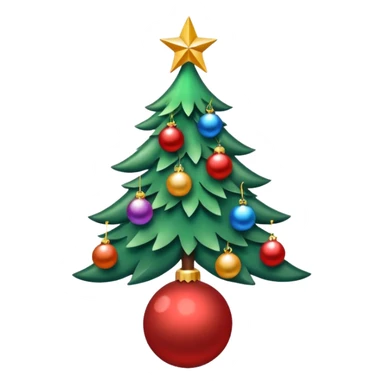 Árvore de natal,bolas de colocar na árvore, presente  sticker