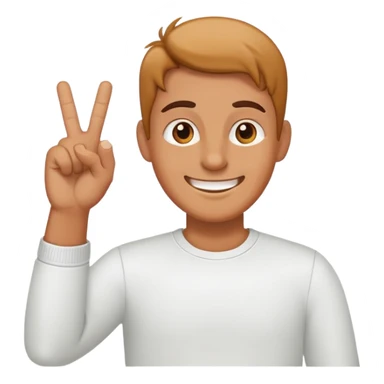 smiling emoji with middle fingers sticker
