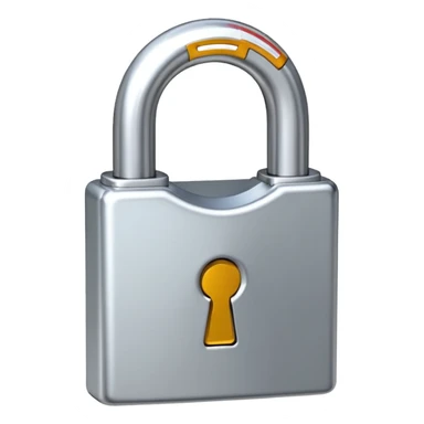 open padlock sticker