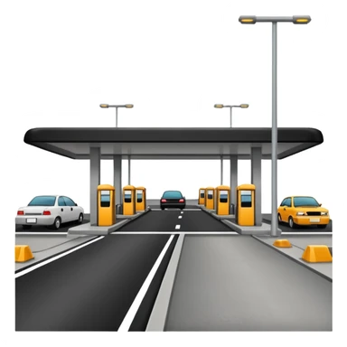 highway tol plaza station sticker