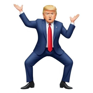 Donald trump twerking  sticker