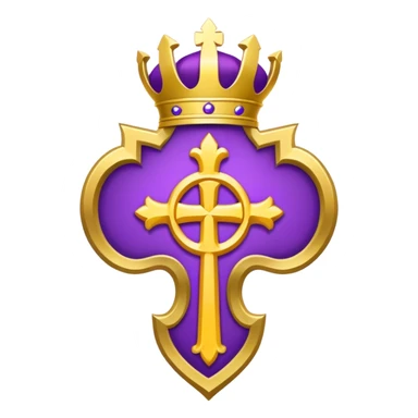 Archibishop's emblem with a touch of violet sticker