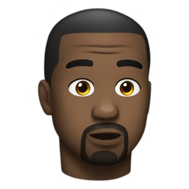 kanye west face sticker