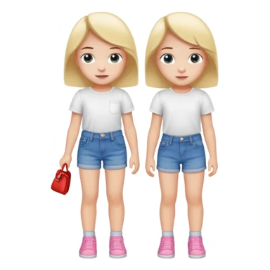 a little girl changing clothes sticker