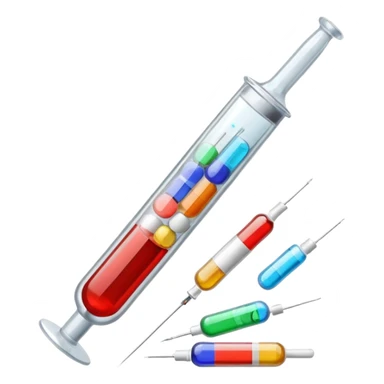 alcohol pills and drugs and serynge with needle sticker