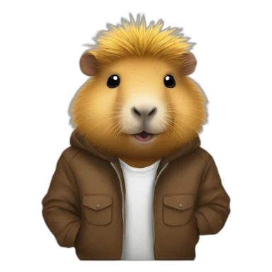 capybara german rave outfit sticker