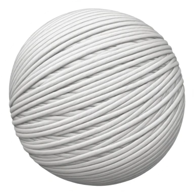 A ball of white thread sticker