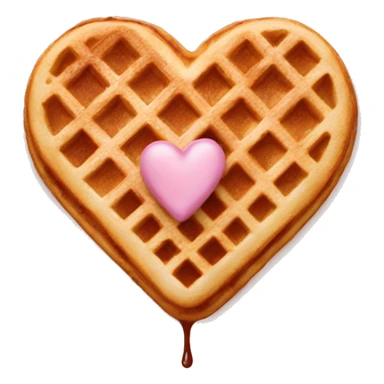 Heart shaped waffles sticker