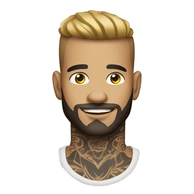 tattooed man very attractive sticker