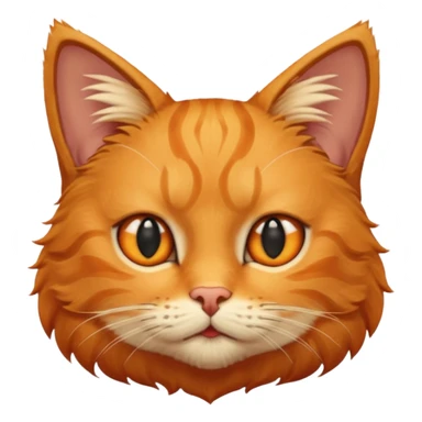 cat head, orange, from puss in boots sticker