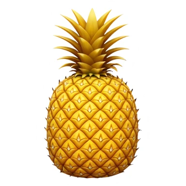 Upside down pineapple with no background sticker