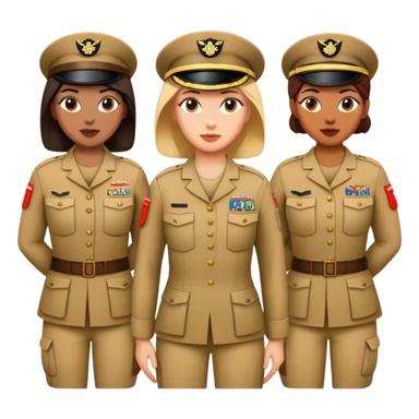Military women  sticker