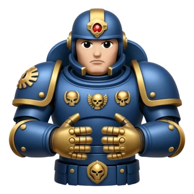 space marine iron hands sticker