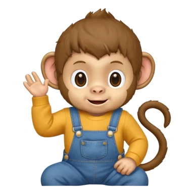 changuito con overol sticker