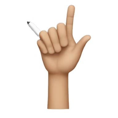 Hands writing yolo sticker