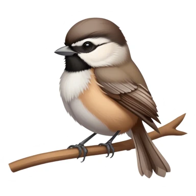 Female chickadee sticker