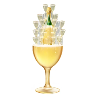 Champagne tower  sticker