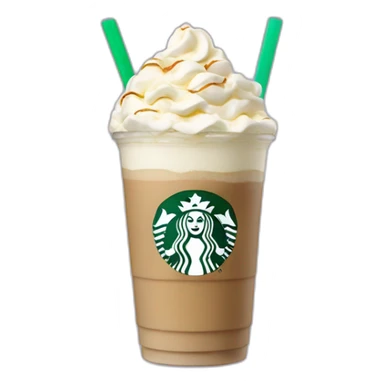 Starbucks white chocolate Frappé sticker
