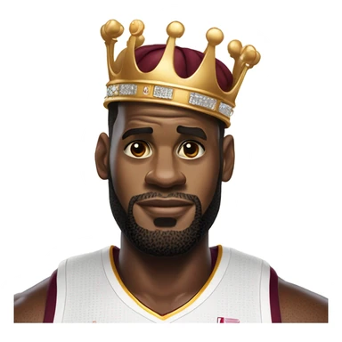 lebron james with crown sticker
