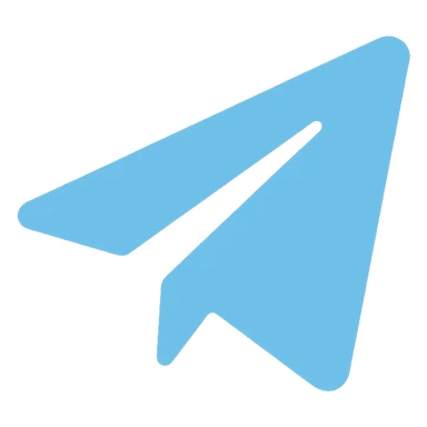 Telegram airplane icon sticker