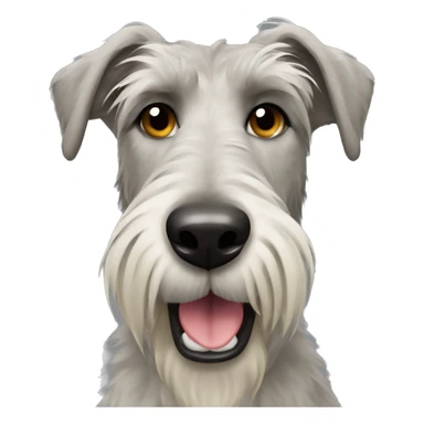  Irish wolfhound dog with reindeer antlers sticker