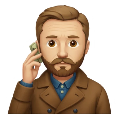 vincent van gogh holding his ear sticker