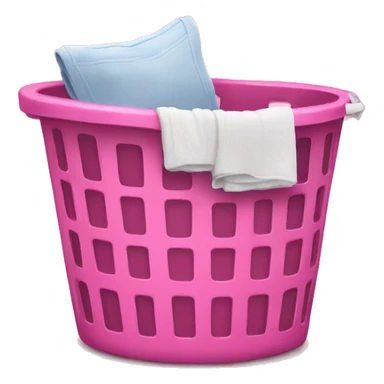 Pink laundry basket  sticker