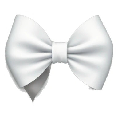 a white ribbon bow  sticker